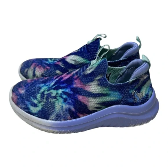 Skechers Kids Slip-On Tie Dye Comfort Sneakers | Girls Size 11 - Picture 5 of 8